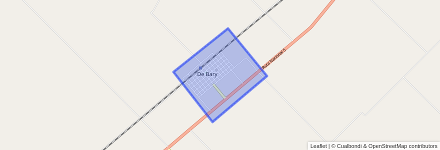 Mapa de ubicacion de De Bary.