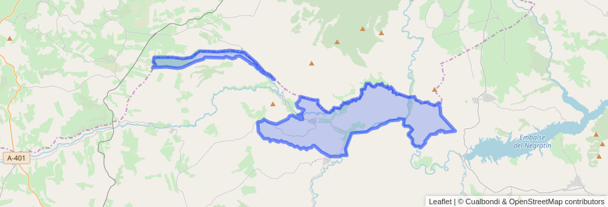 Mapa de ubicacion de Dehesas de Guadix.