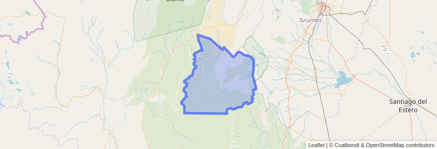 Mapa de ubicacion de Departamento Andalgalá.