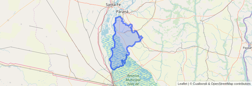 Mapa de ubicacion de Departamento Diamante.