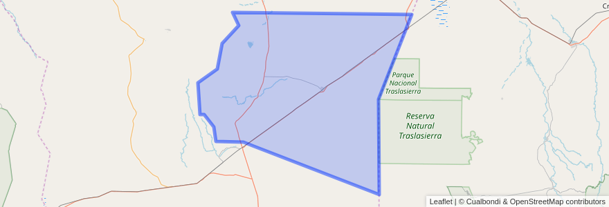 Mapa de ubicacion de Departamento General Ocampo.