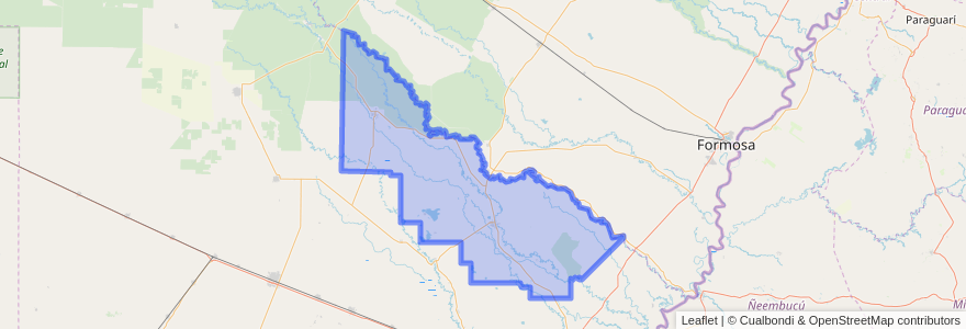 Mapa de ubicacion de Departamento Libertador General San Martín.