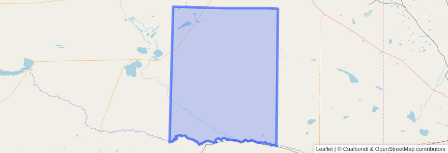 Mapa de ubicacion de Departamento Lihuel Calel.