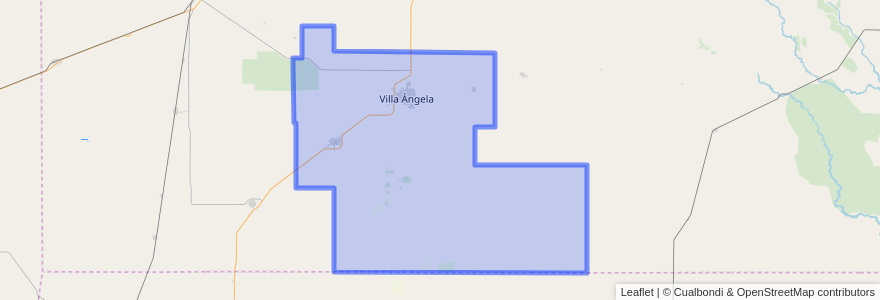 Mapa de ubicacion de Departamento Mayor Luis Jorge Fontana.