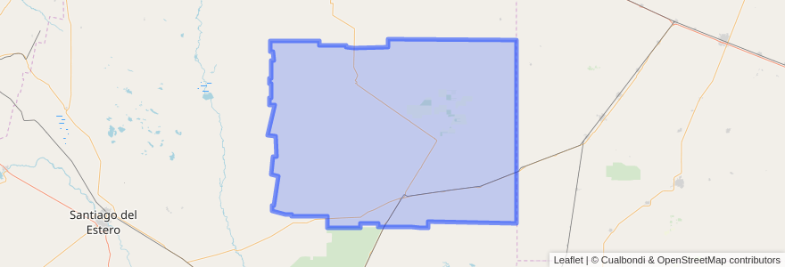 Mapa de ubicacion de Departamento Moreno.
