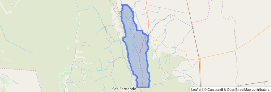 Mapa de ubicacion de Departamento Paclín.