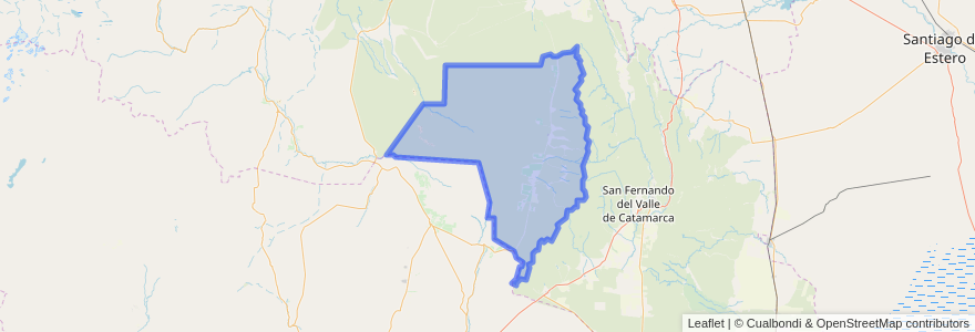 Mapa de ubicacion de Departamento Pomán.