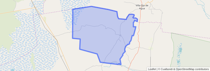 Mapa de ubicacion de Departamento Sobremonte.