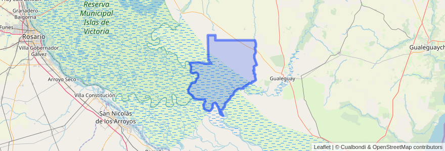 Mapa de ubicacion de Distrito Albardón.