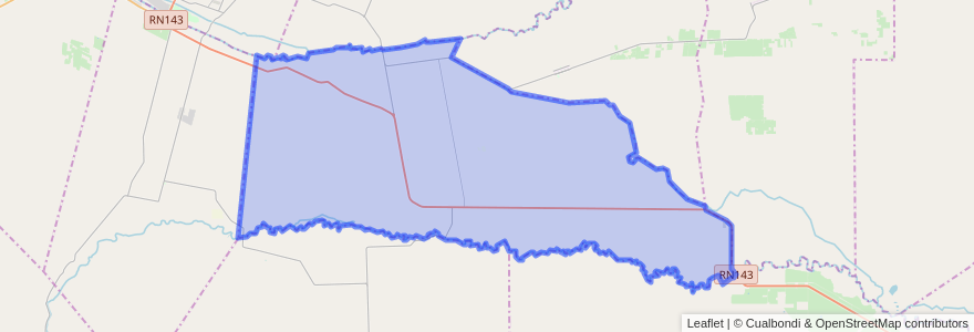 Mapa de ubicacion de Distrito Cañada Seca.