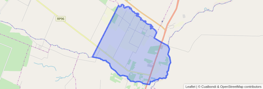 Mapa de ubicacion de Distrito El Zampalito.