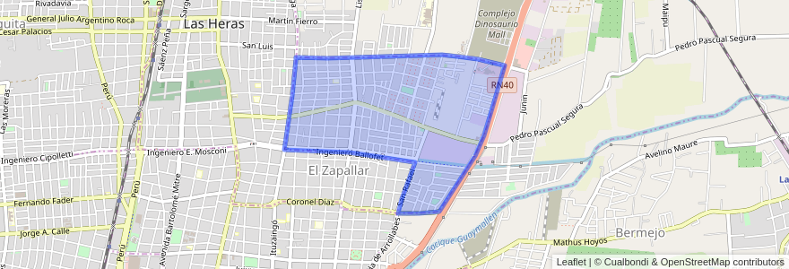 Mapa de ubicacion de Distrito El Zapallar.