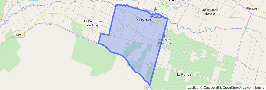 Mapa de ubicacion de Distrito La Libertad.