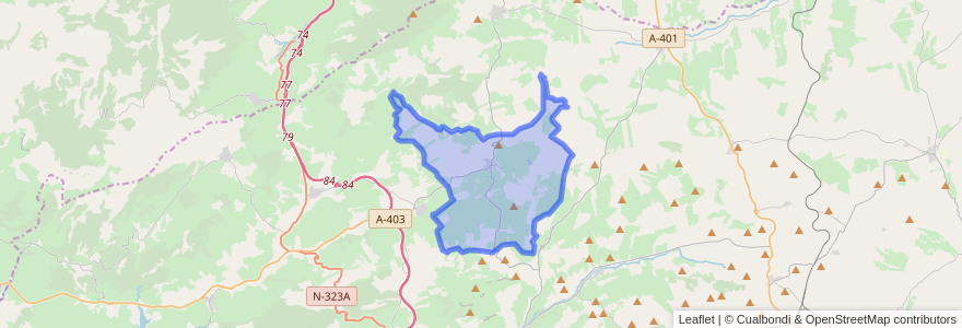 Mapa de ubicacion de Domingo Pérez de Granada.