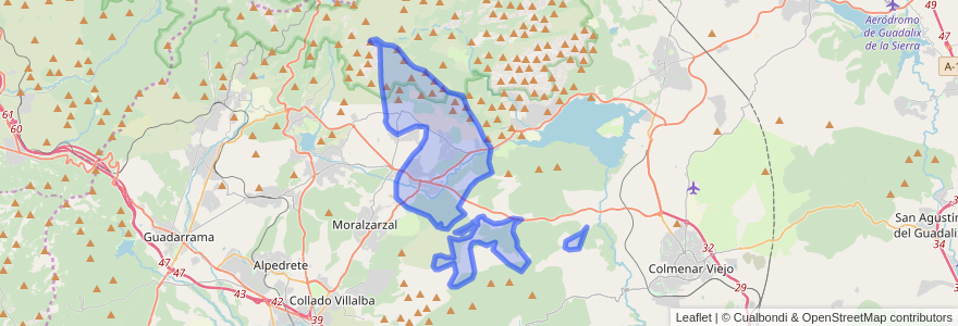 Mapa de ubicacion de El Boalo.