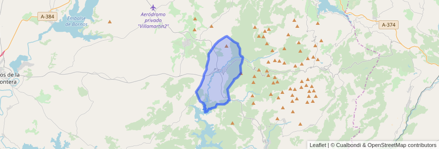 Mapa de ubicacion de El Bosque.