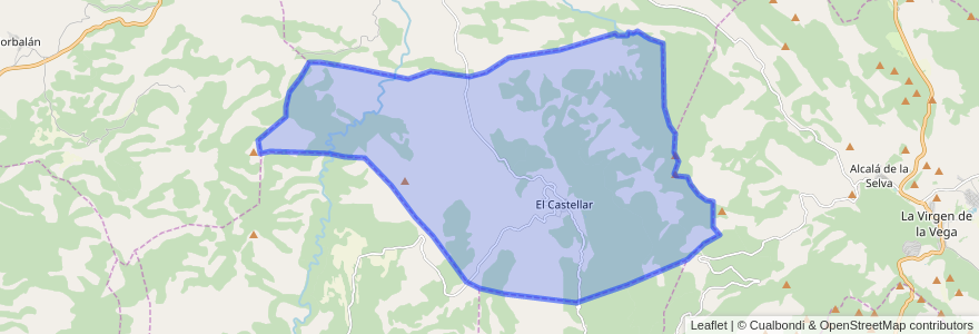 Mapa de ubicacion de El Castellar.