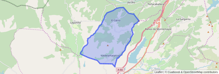 Mapa de ubicacion de El Cerro.