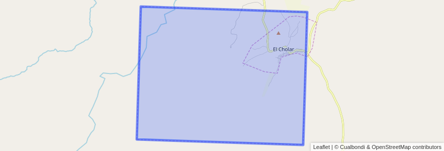 Mapa de ubicacion de Municipio de El Cholar.