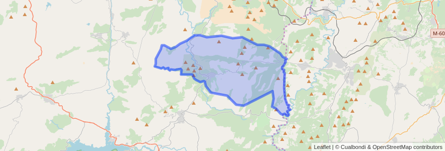 Mapa de ubicacion de El Hoyo de Pinares.