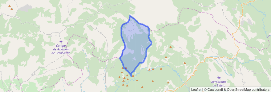 Mapa de ubicacion de El Pozuelo.