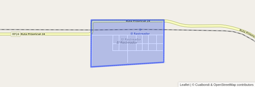 Mapa de ubicacion de El Rastreador.
