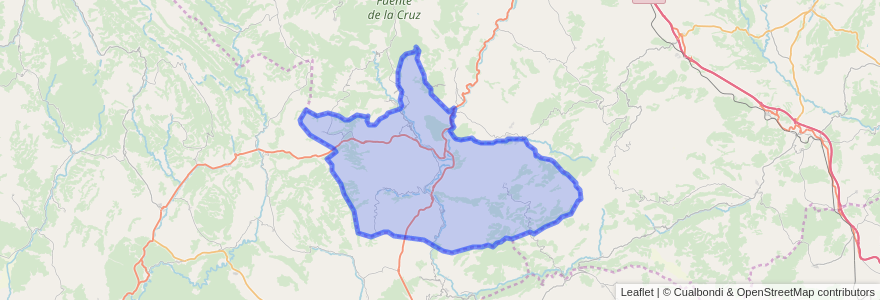 Mapa de ubicacion de El Rincón de Ademuz.