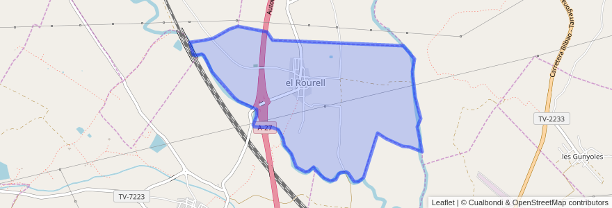 Mapa de ubicacion de el Rourell.