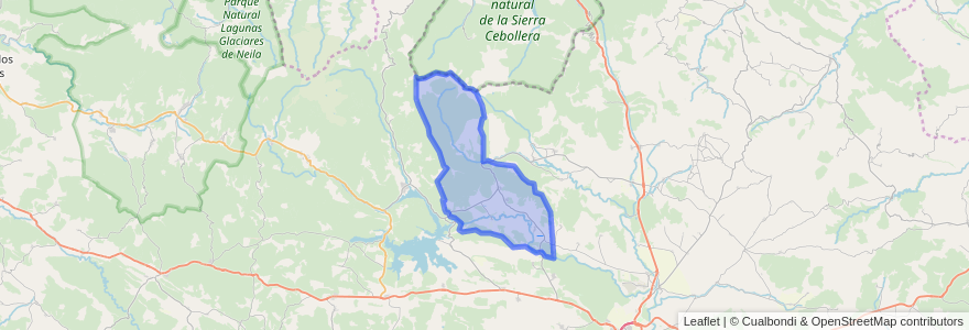 Mapa de ubicacion de El Royo.