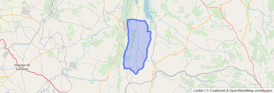 Mapa de ubicacion de El Valle de Altomira.