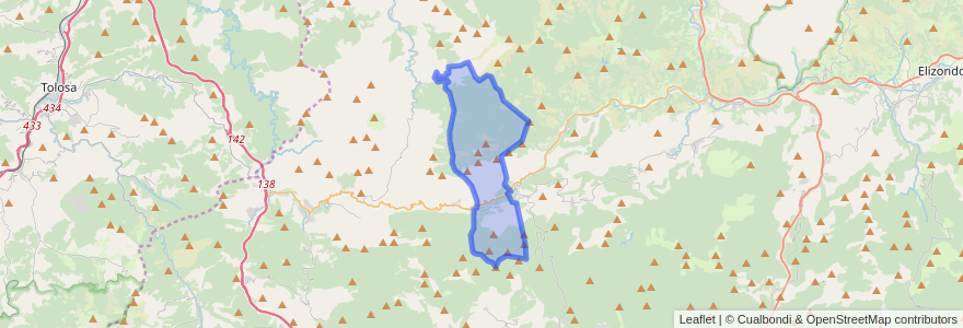 Mapa de ubicacion de Eratsun.