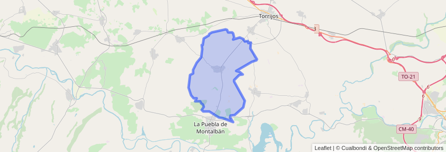 Mapa de ubicacion de Escalonilla.