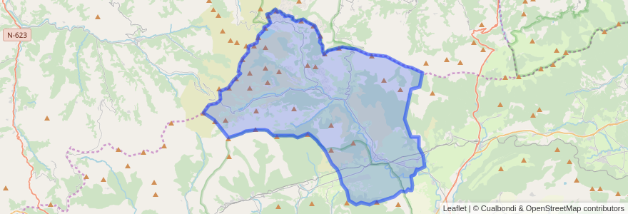 Mapa de ubicacion de Espinosa de los Monteros.