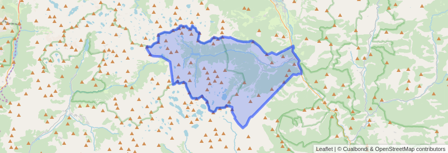 Mapa de ubicacion de Espot.