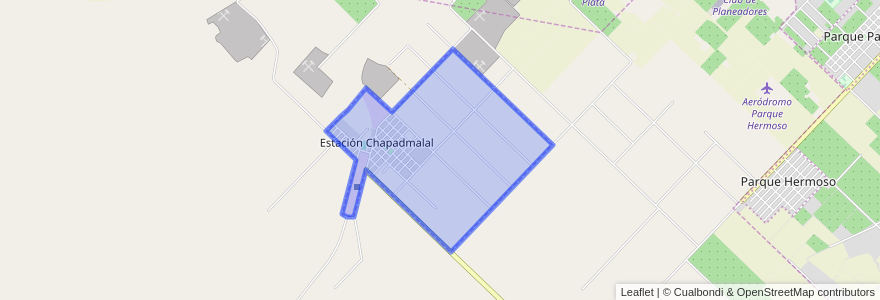 Mapa de ubicacion de Estación Chapadmalal.