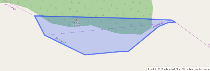 Mapa de ubicacion de 17. partzuergoa / facería 17.