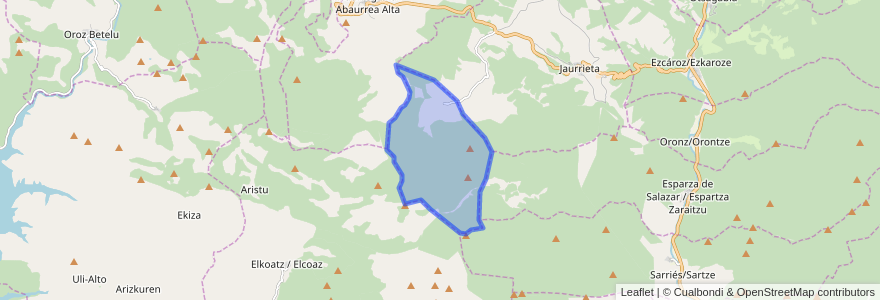 Mapa de ubicacion de 18. partzuergoa / facería 18.