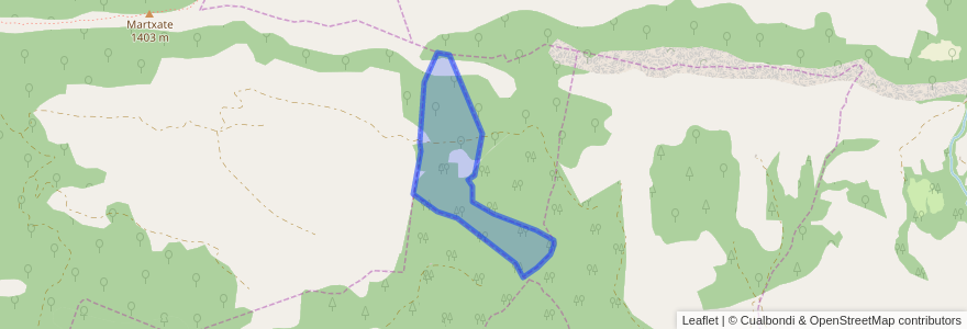 Mapa de ubicacion de 2. partzuergoa / Facería 2.