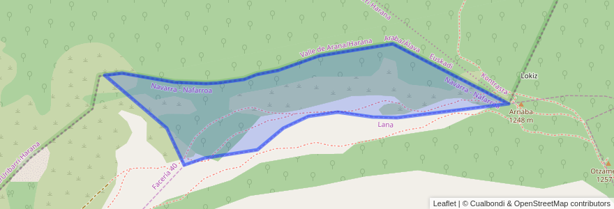 Mapa de ubicacion de Facería 41.