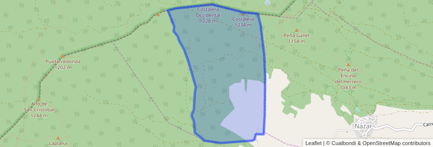 Mapa de ubicacion de Facería 82.