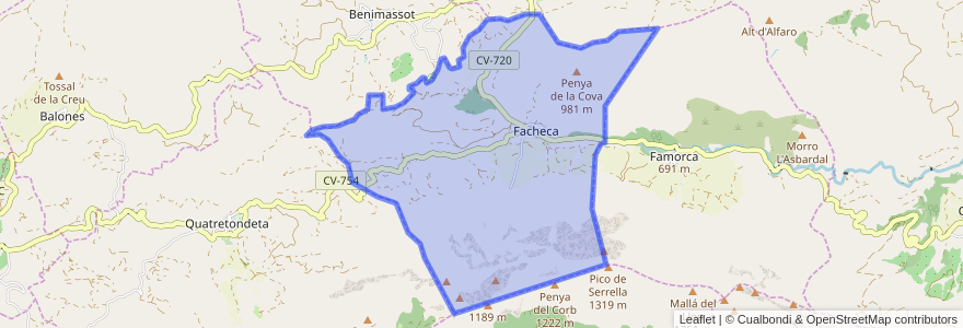 Mapa de ubicacion de Fageca.