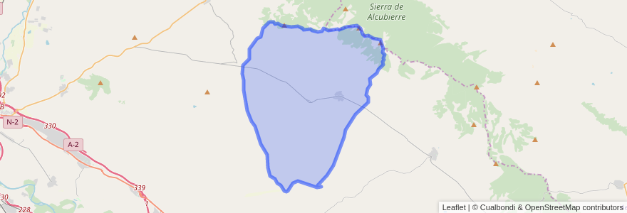 Mapa de ubicacion de Farlete.