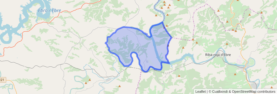 Mapa de ubicacion de Fayón / Faió.