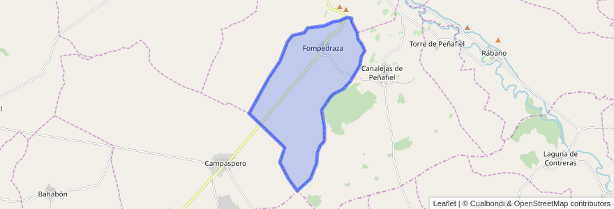 Mapa de ubicacion de Fompedraza.