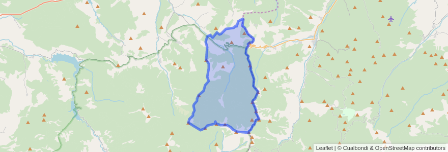 Mapa de ubicacion de Fresneda de la Sierra Tirón.