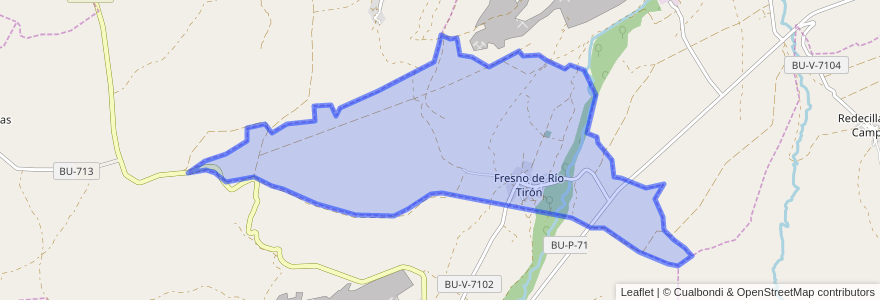 Mapa de ubicacion de Fresno de Río Tirón.