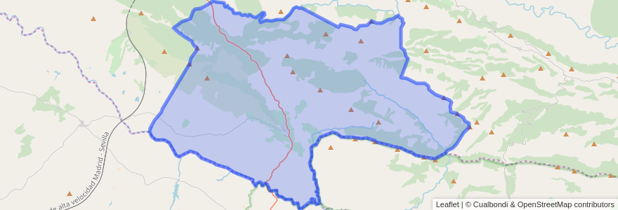 Mapa de ubicacion de Fuencaliente.