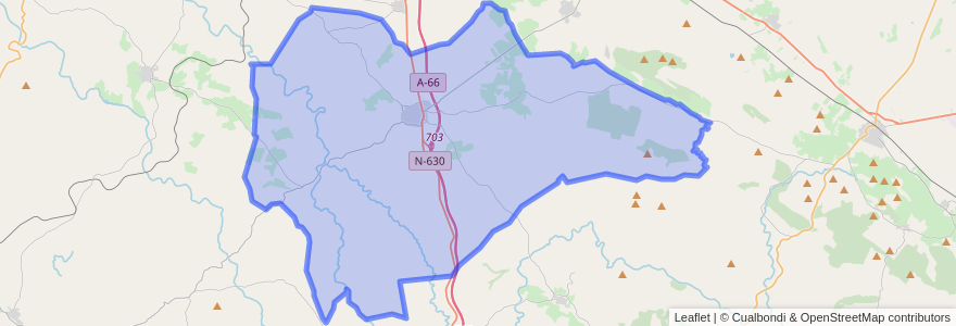 Mapa de ubicacion de Fuente de Cantos.