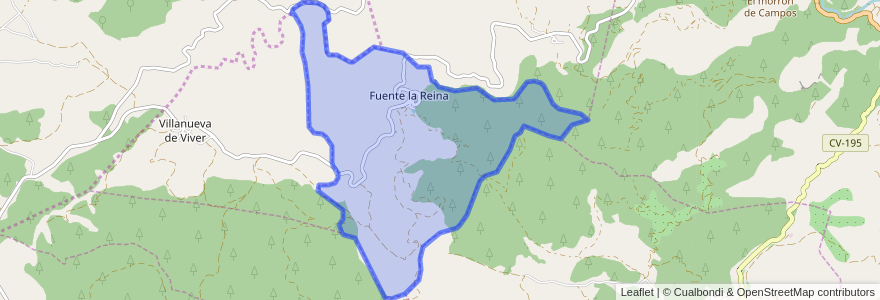 Mapa de ubicacion de Fuente la Reina.