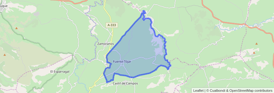 Mapa de ubicacion de Fuente-Tójar.